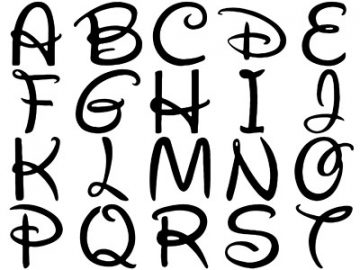 Formes : Alphabet Disney (2) Formes Alphabet Disney (2)