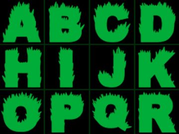 Formes Alphabet herbe (1)