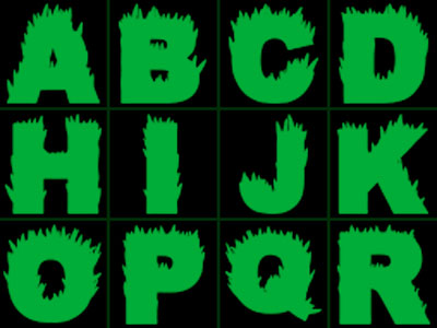 Formes Alphabet herbe (1)