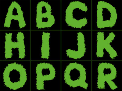 Formes Alphabet herbe (2)
