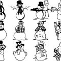 Formes Bonhommes de neige (1)