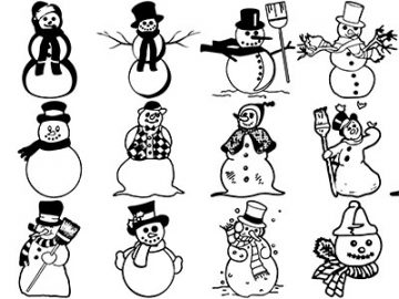 Formes Bonhommes de neige (1)