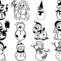 Formes Bonhommes de neige (2)
