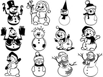 Formes Bonhommes de neige (2)