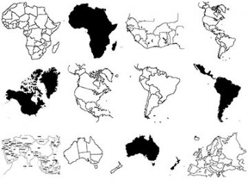 Formes ; Cartes du monde (1) Formes Cartes du monde (1)