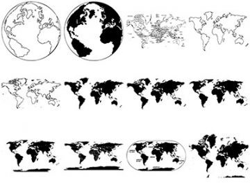 Formes ; Cartes du Monde (2) Formes Cartes du Monde (2)