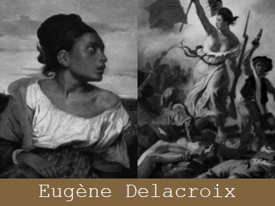 Pinceaux Tableaux de peintres Eugène Delacroix
