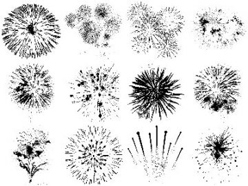 Formes ; Feux d’artifice (5) Formes Feux d'artifice (5)