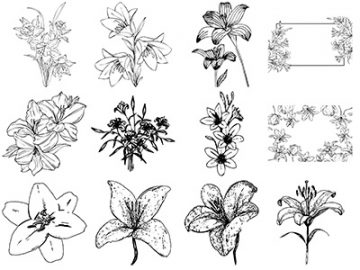 Formes : Fleurs de lys (3) Formes Fleurs de lys (3)