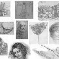 Pinceaux Léonard de Vinci - site Spy-Glass