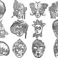 Formes Masques carnaval (5) Venise