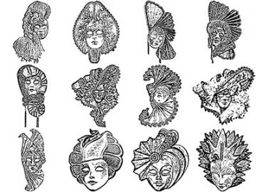 Formes Masques carnaval (6) Venise