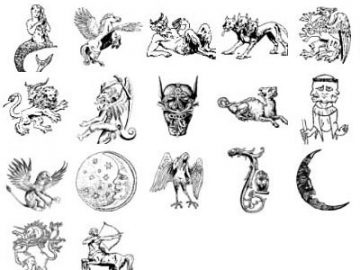 Pinceaux : Mythologie (1) Pinceaux Mythologie (01)