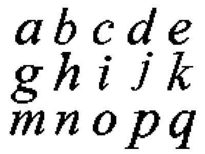 Formes personnalisées Alphabet (07)