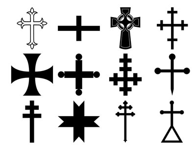 Formes personnalisées Croix médiévales (02)