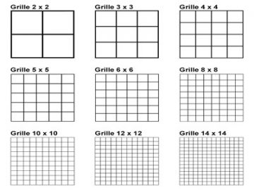 Formes : Grilles (1) Formes Grilles (01)