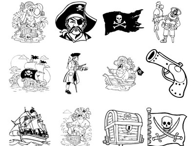 Formes personnalisées Pirates (02)