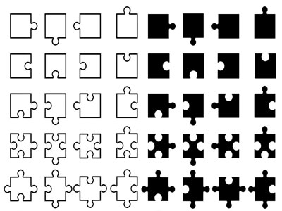 Formes personnalisées Puzzle (01)