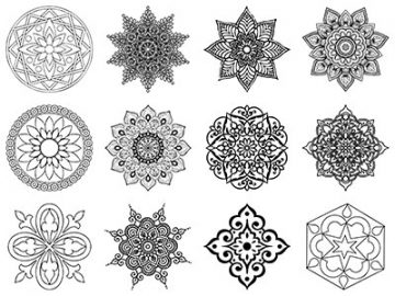 Formes : Rosaces (7) Formes Rosaces (7)