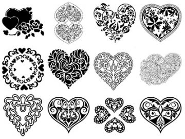 Formes : Saint-Valentin (2) Formes Saint-Valentin (2)
