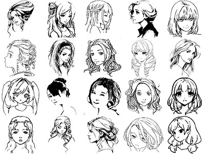 Formes Visages femmes (7)