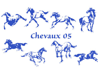 Formes personnalisées Chevaux (05)