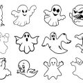 Formes Halloween fantômes (03)