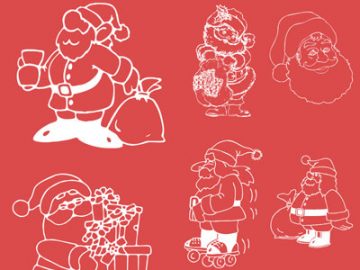 Formes : Père Noël (1) Formes Père Noël (01)