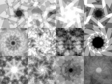 Motifs : Kaleidoscope noir et blanc (1) Motifs Kaleidoscope noir et blanc (01)