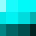 Nuancier Bleu aigue-marine (1)