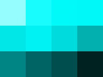 Nuancier Bleu aigue-marine (1)