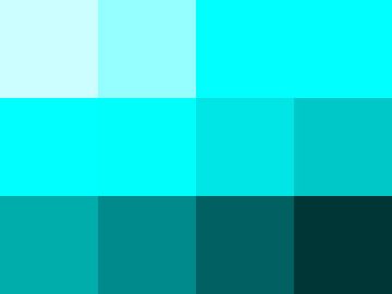 Nuancier : Bleu des mers-du-sud Nuancier Bleu des mers-du-sud