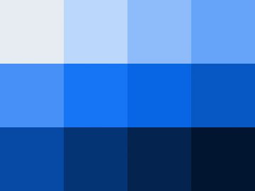 Nuancier Bleu marine