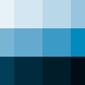 Nuancier Bleu de Prusse (Bleu de Berlin)