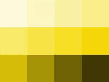 Nuancier : Jaune bouton d’or Nuancier Jaune bouton d'or
