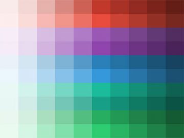 Nuancier : Flat Colors Chart Nuancier Flat Colors Chart