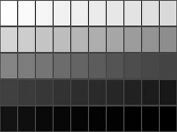 Nuancier : Niveaux de gris (50 nuances) Nuancier 50 niveaux de gris