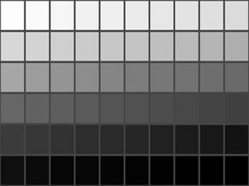Nuancier : Niveaux de gris (60 nuances) Nuancier 60 niveaux de gris
