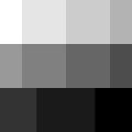 Nuancier 9 et 11 niveaux de gris