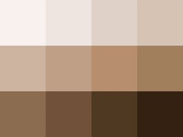 Nuancier : Gris taupe (Brun taupe) Nuancier Gris taupe (Brun taupe)