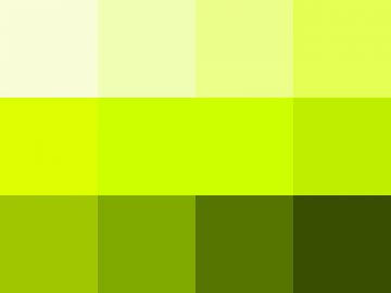 Nuancier : Jaune de chrome (1) Nuancier Jaune de chrome (1)