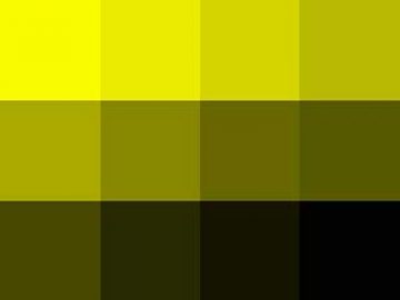 Nuancier Jaune-Noir