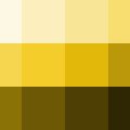 Nuancier Jaune moutarde