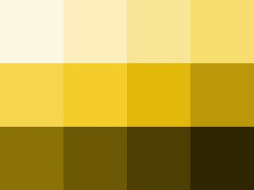 Nuancier Jaune moutarde