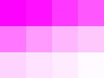 Nuancier Magenta-Blanc