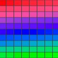 Nuancier Rouge-Bleu-Vert