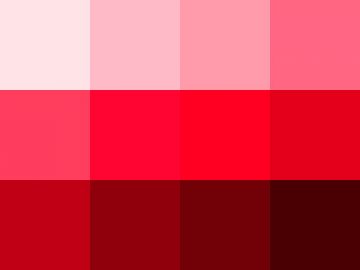Nuancier : Rouge carmin Nuancier Rouge carmin