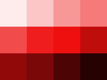 Nuancier : Rouge garance (1) Nuancier Rouge garance (1)