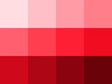 Nuancier : Rouge grenat Nuancier Rouge grenat