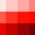 Nuancier Sang de bœuf (rouge, marron)